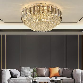 Chandelier Modern Light Luxury 6 Light E26/E27 Ceilling Light Stainless Steel Staircase Long Chandelier Living Room Restaurant LED Light 110-240V