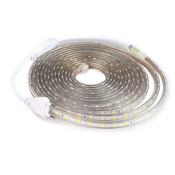 3M SMD 5050 LED Strip light Waterproof 220V 5050 LED Strip Lights Diode Tape Holiday Decoration Lamp LED String Ribbon 60LEDs/M With EU Plug