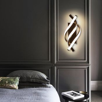 Lightinthebox LED Indoor Wall Light Liner Desin 33cm Curve Indoor Modern Simple LED Wall Lamp Silicone Wall Lamp is Applicable to Bedroom Living room Bathroom Corridor 110-240V