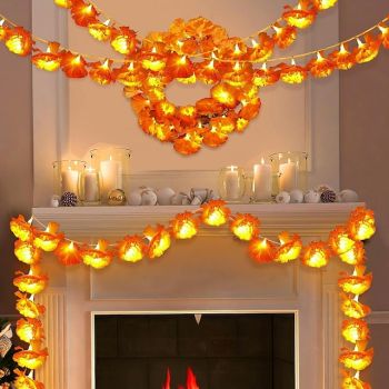 Halloween LED Fairy String Lights 1.5m 10LEDs 3m 20LEDs Battery Powered Waterproof Home Balcony Garden Halloween Party Decoration Holiday Hanging Light