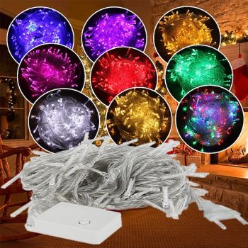 Elegant Wedding Reception Party Outdoor LED String Lights Outdoor String Lights 20m 200LEDs Waterproof LED Strip Lamp Wedding Patio Garden Tree Outdoor Lighting Decoration