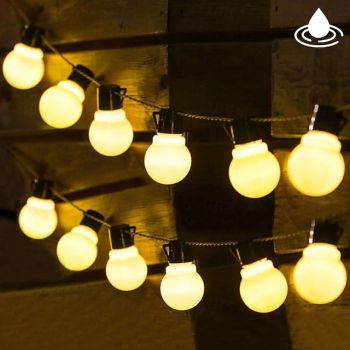 Solar Outdoor Waterproof LED String Lights 5M 3.5M G50 Retro Bulb Patio lights Christmas Dorm Party Lights Street Garden Wedding Decorative