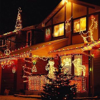 LED Fairy String Light 100M 800Leds 50M 400Leds 8 Modes Waterproof Flexible Christmas Holiday Light for Xmas Tree Party Yard Garden Patio Colorful Lighting EU US AU UK Plug