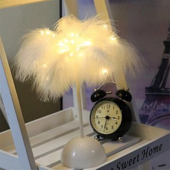 Table Lamp Decorative AAA Batteries Powered For Girls Room / Kids Room Acrylic Blushing Pink / White