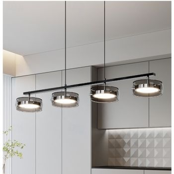 Modern Dining Room Pendant Light Glass Lampshade Hanging Lamp Reaturant Bar Led Chandeliers