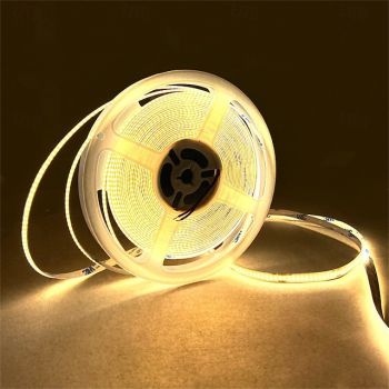 10m COB LED Strip Light 320 LEDs/m 16.4ft High Density Flexible Tape Ribbon 3000-6500K RA90 Led Lights DC 24V