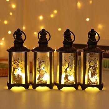 Halloween Decorations Atmosphere Lights Pendants Holiday Party Supplies Night Lights Creative Wind Lights Ornaments  1PC