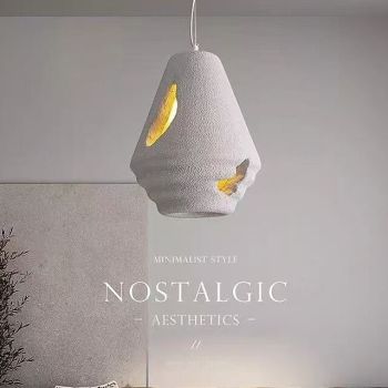 Dining Room Chandelier Wabi-sabi Style Pendant Lamp, White Ceiling Light Fixture for Kitchen Island Dining Room Bedroom, Large Hanging Light Light with 150cm,Indoor Adjustable Height