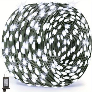 100m Outdoor Waterproof LED Light Strips String Lights Christmas String Lights 1000 LEDs 329FT White Creative String Lights Holiday Lights Party Holiday Wedding 29V