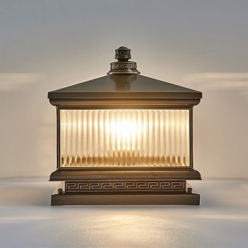 Modern Outdoor Post Lights For House Outdoor Fence Column Light With Acrylic Shade Black Finish, IP65 Waterproof Square Pillar Lights Outdoor For Porch, Doorway, Front Yard