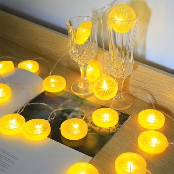 Elegant Wedding Reception Party 3 Meter 20 Light Lemon Slice Light String Indoor and Outdoor Wedding Courtyard Garden Decoration light string