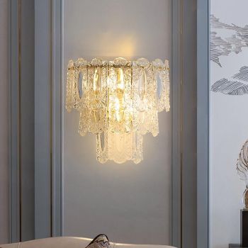Crystal Indoor Modern Nordic Style Indoor Wall Lights Living Room Bedroom Iron Wall Light 110-120V 220-240V