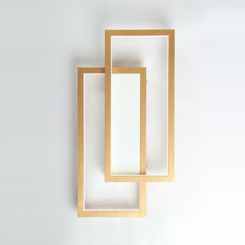 LED 20W Wall Lights Creative Modern Flush Mount Wall Sconces Living Room Office Aluminum Black Gold Warm White/ White/ Dimmable with Remote Control