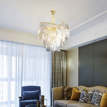 60 cm Unique Design Chandelier LED Crystal Luxury Modern Designer Art Lamp Living Room Restaurant 110-120V
