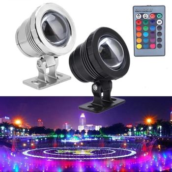 LED Pond Pool Lights Underwater Fountain Spotlights Remote Control RGB Waterproof Color Changing 12V LED Beads for Landscape for Halloween