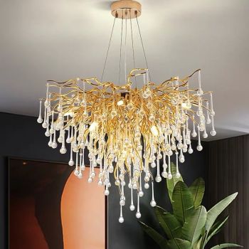 80 cm Chandelier Pendant Light Luxury Gold Modern Fashion 110-120V 220-240V