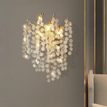 LED Wall Sconce Lamp Crystal Dimmable 25/40cm Minimalist Wall Mount Light Lighting Fixture Indoor Lights for Living Room Bedroom  110-240V