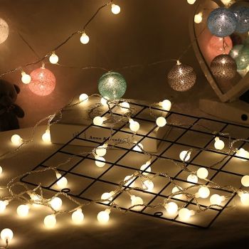 Mini Globe String Lights Battery Operated with Remote Control Indoor Bedroom 50/100 Led Colorful Twinkle Lights with Remote Led String Lights for Bedroom Party Patio Christmas Living Room Office