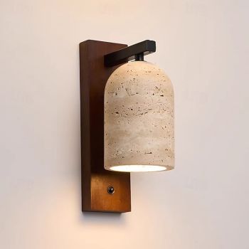 Wall Lamp, Japanese Wabi-sabi Style, Natural Yellow, Travertine, Bedroom, Living Room, Back Wall, Corridor, Hotel