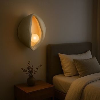 ED Indoor Wall Light Minimalist Wall Light Wabi-Sabi 21cm Bedside Lamp Living Room Bedroom 110-240V