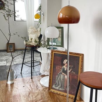 LED Mushroom Floor Lamp, Mid-Century Modern Light for Bedroom, Bright LED Standing Lamp for Office, Modern Living Room Decor 110-240V