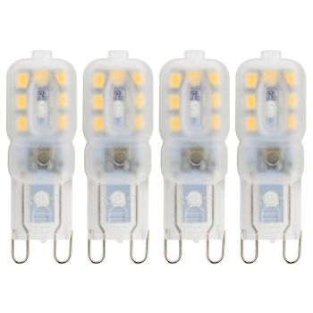 G9 LED Bulb AMAZING POWER 220V JC G9 Bi Pin Bulb G9 20W Halogen Bulb Replacement 3000K 6000K 4-Pack