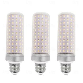 E27 LED Corn Light Bulbs - 40W Non-Dimmable 175V-265V for Home Lighting, Wall, Floor Lamps & Chandeliers 3PCS