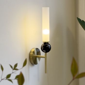 LED Indoor Wall Lights Warm White 1-Light  Creative Nordic Copper Metal Wall lamp Wood Vintage Modern Living Room 110-240V