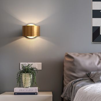 Modern Nordic Style Copper Flush Mount Wall Lights Living Room Shops Cafes Wall Light IP20 110-120V 220-240V