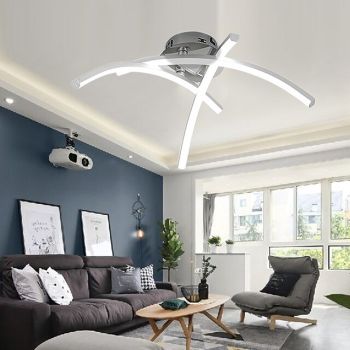 Led living Room And Bedroom Lamps Modern Simple Creative Three-Prong Shaped Sky Lanterns 18W