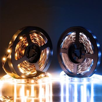LED Light Strips USB Interface or AA Battery Box Power Supply Flexible 2835 SMD Per Meter 60 LEDs 8mm Warm White Cold White 5V LED Light StripDesign Your Vibe
