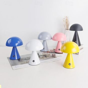 Morden LED Metal Retro Color Dimming Table Lamp European Style Minimalist Vintage Ambiance Lamp for Bedrooms