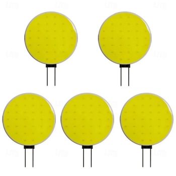 G4 COB LED Chip Bulb DC12V 3W LED Light White Warm White for Marine RV Wall Lamp Camper Trailer Lighting 5pcs