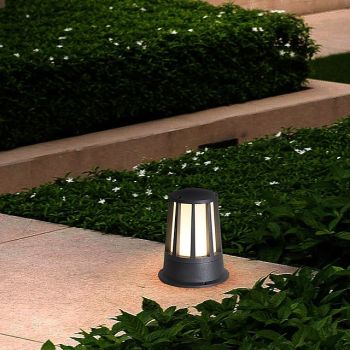 LED Outdoor Wall Light 24*19cm Traditional Black Lamps Metal Acrylic Retro Vintage Lawn Landscape Post Light 110-240V