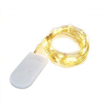 1pc 2m String Lights Outdoor Waterproof String Lights 20 LEDs Warm White  White  Multi Color for Christmas Party Decorative Batteries Powered