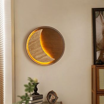 LED Wall Light Moon Design Modern Nordic Stone Wall Sconces Bedroom Dining Room Wall Mount Wall Light 110-240V