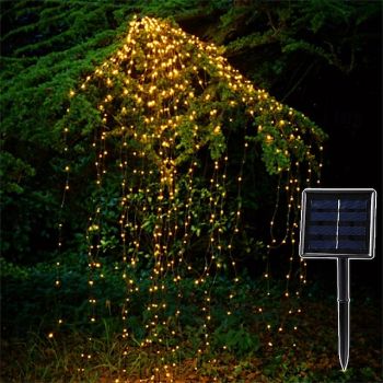 Christmas LED Firefly Bunch Lights, 2m 200 LEDs Waterfall Tree Vine String Lights Outdoor Christmas Garland for Holiday Christmas Decoration