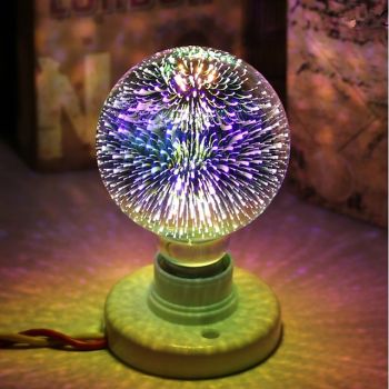 1pc 5 W LED Globe Bulbs LED Filament Bulbs 450 lm E26 / E27 G95 28 LED Beads Integrate LED Decorative Starry 3D Starburst Multi-colors 85-265 V