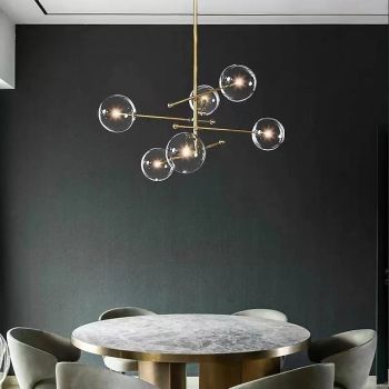 80/120 cm LED Pendant Light Globe Glass Metal Artistic Style Modern Style Classic 220-240V