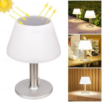 Solar Retro Desk Lamp - Waterproof Outdoor Table Floor Lamp for Bar, Garden, Terrace, Villa, Bar