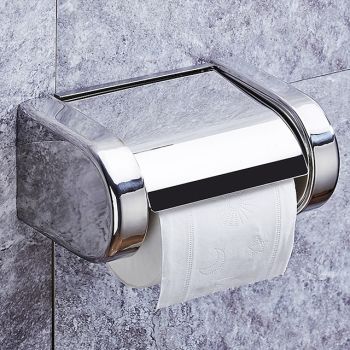 Toilet Paper Holder Stainless Steel Waterproof Paper Roll Holders Wall Mounted(Polishing Chrome) Bath Hardware