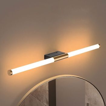 LED Vanity Light Waterproof IP20 23.6" Mirror Light Modern White Minimalist Bathroom Light Fixture Aluminum Iron Bathroom Wall Sconce  Wall Mount Lighting Fixture