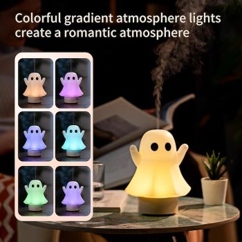 1 Pc 18.7CM Holy Festival New Ghost Aromatherapy Machine Home Bedroom USB Humidifier Colorful Romantic Atmosphere Light