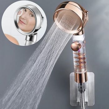 Beauty Skin Three-speed Turbo Rod Supercharged Shower Shower Head Whirlpool Bath Bath Hose Set Water Heater Shower Head Shower Foundation of a Perfect Shower