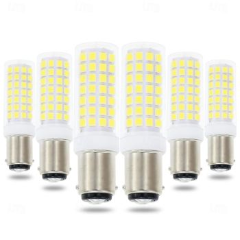 BA15D LED Corn Bulbs 6W 220V Dimmable Double Bayonet Base for Pendants, Ceiling Fans, Sewing Machine 2/6pcs