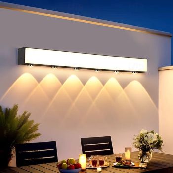 LED Outdoor Wall Light Aluminum Outdoor IP65 Waterproof Garden Wall Washer Light, Balcony Decorative Wall Sconce