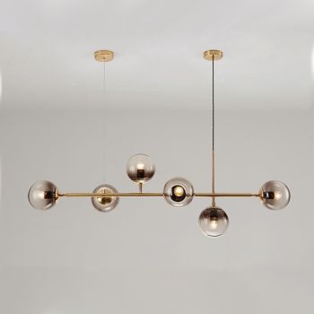 120 cm Nordic Pendant Light Globle Metal Electroplated Modern 110-120V 220-240V