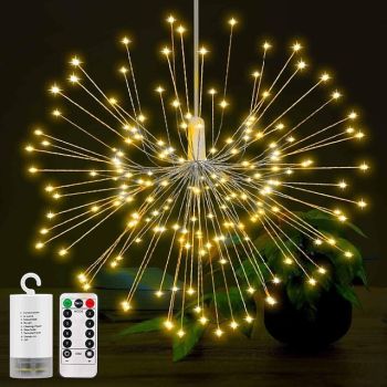 12.5cm String Lights 150 LEDs Warm White White Multi Color Creative Party Christmas Wedding Decoration AA Batteries Powered