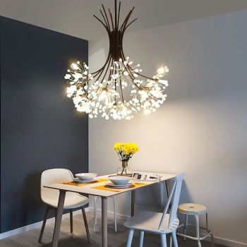 45 cm Pendant Lantern Design Chandelier Metal Sputnik Novelty Painted Finishes Modern Nordic Style Generic