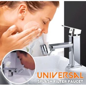 Faucet Extender Aerator 720° Swivel, Universal Splash Kitchen Tap Filter Bathroom Basin Faucet Spray Head Washroom, Water Saving Nozzle Sprayer Attachment Bathroom Accessories